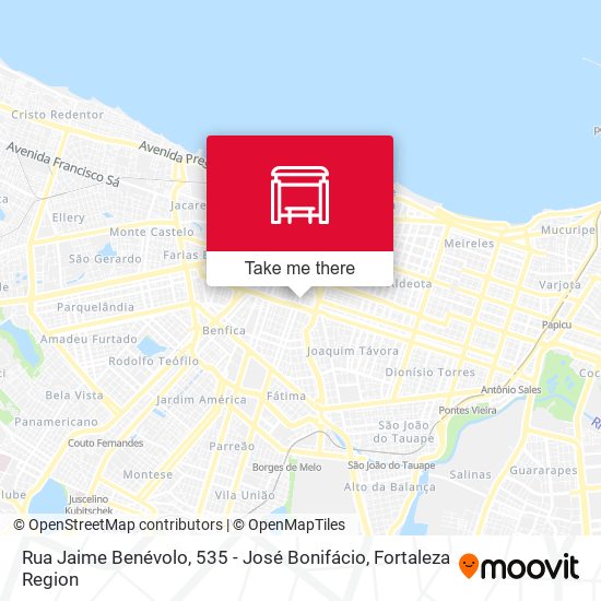 Mapa Rua Jaime Benévolo, 535 - José Bonifácio