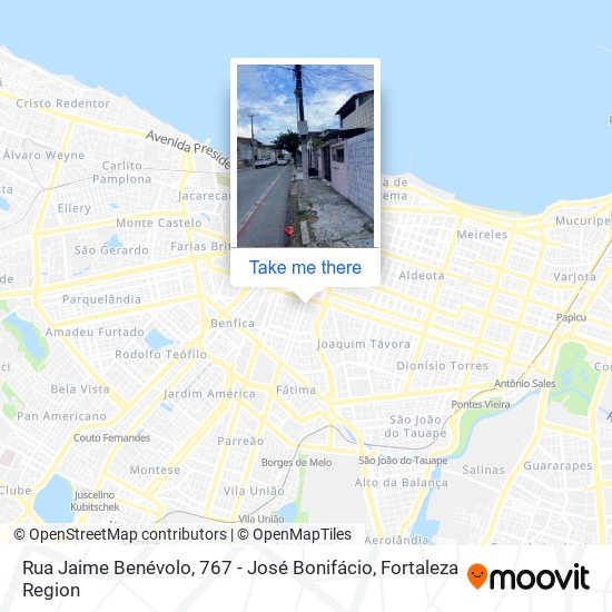 Rua Jaime Benévolo, 767 - José Bonifácio map