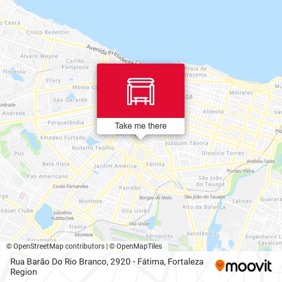 Mapa Rua Barão Do Rio Branco, 2920 - Fátima