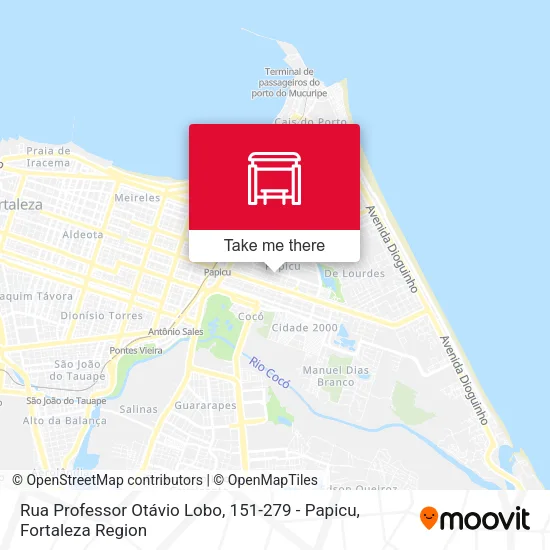 Rua Professor Otávio Lobo, 151-279 - Papicu map