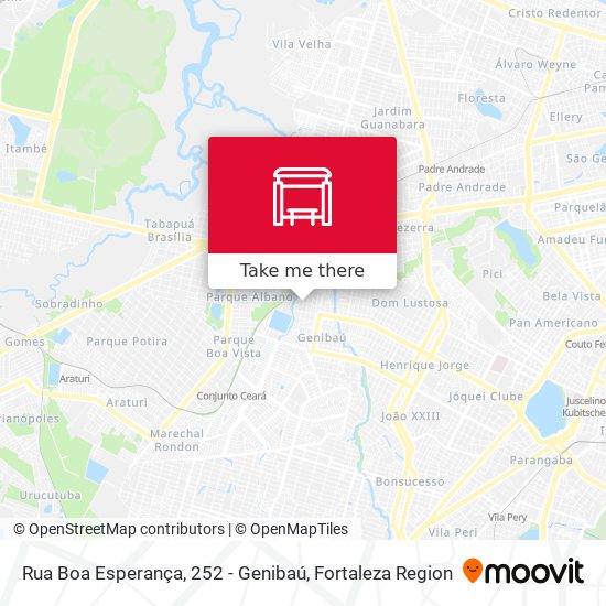 Rua Boa Esperança, 252 - Genibaú map