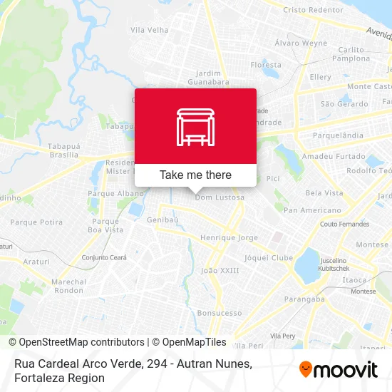 Rua Cardeal Arco Verde, 294 - Autran Nunes map