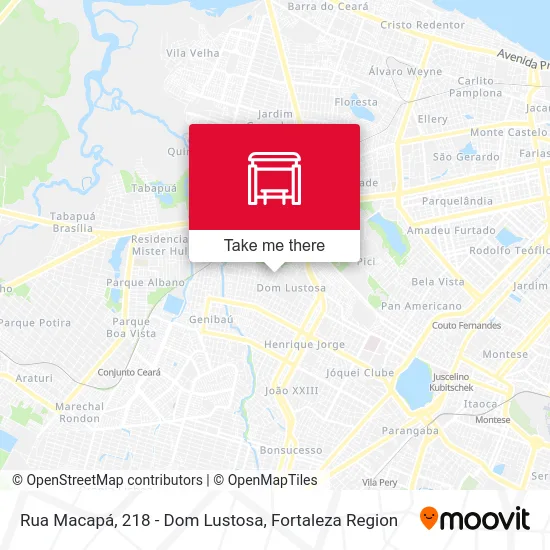 Rua Macapá, 218 - Dom Lustosa map