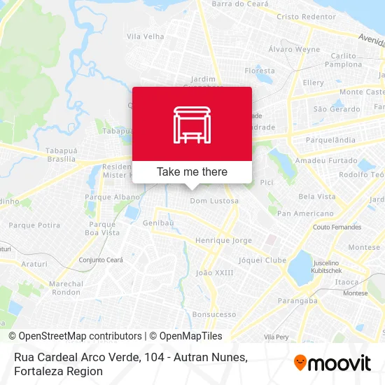 Rua Cardeal Arco Verde, 104 - Autran Nunes map