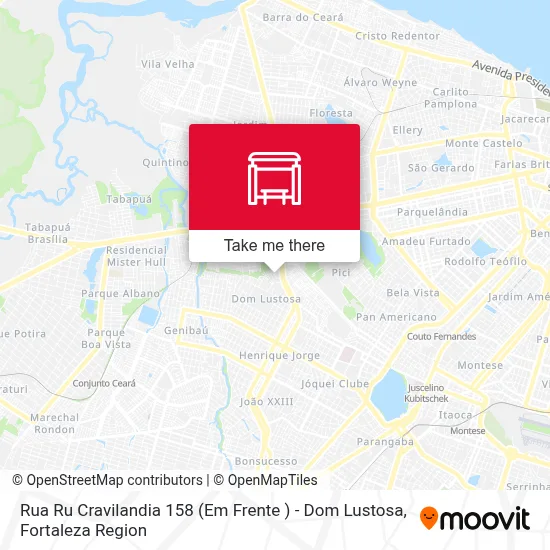 Rua Ru  Cravilandia 158 (Em Frente ) - Dom Lustosa map