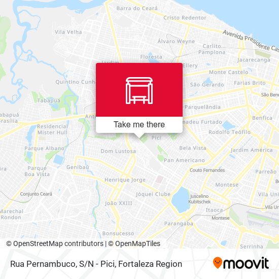 Rua Pernambuco, S/N - Pici map