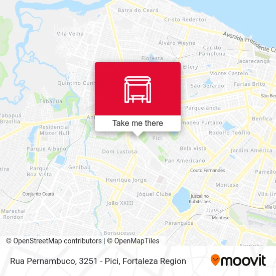 Rua Pernambuco, 3251 - Pici map