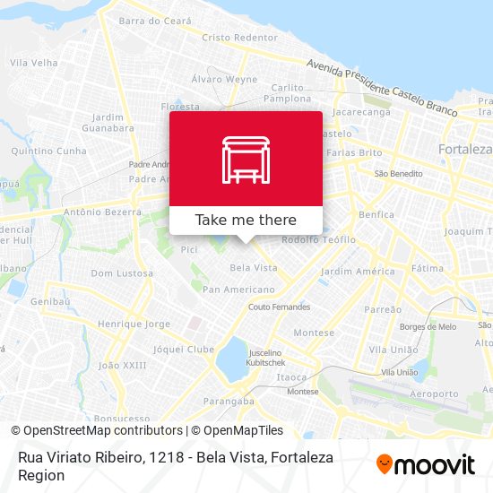 Rua Viriato Ribeiro, 1218 - Bela Vista map