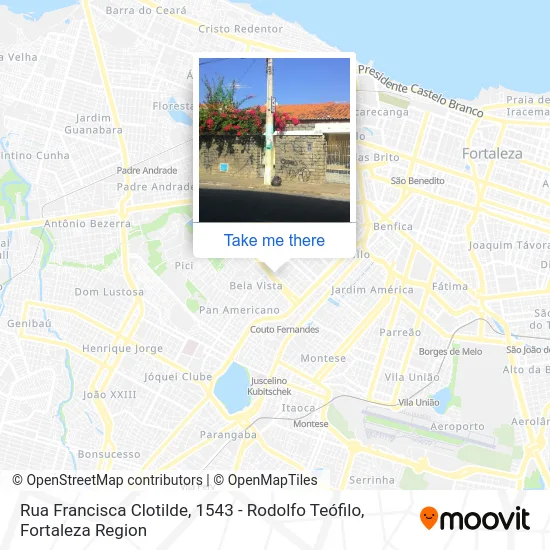 Rua Francisca Clotilde, 1543 - Rodolfo Teófilo map