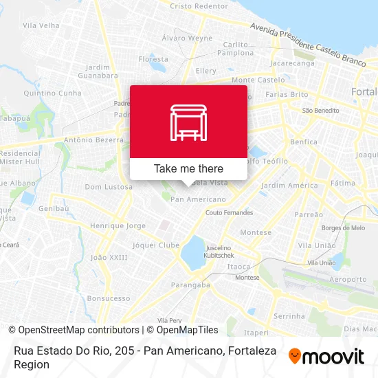 Rua Estado Do Rio, 205 - Pan Americano map