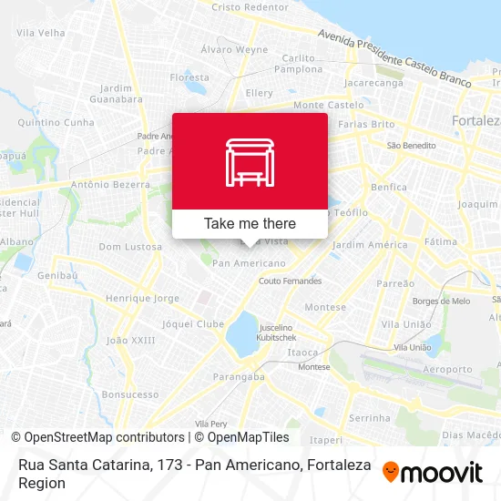 Rua Santa Catarina, 173 - Pan Americano map