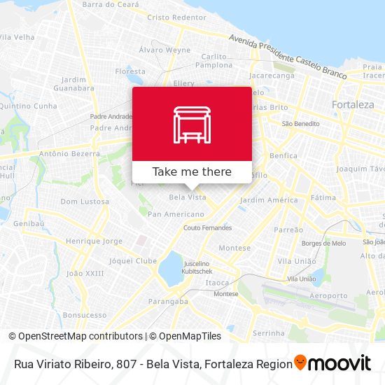 Rua Viriato Ribeiro, 807 - Bela Vista map