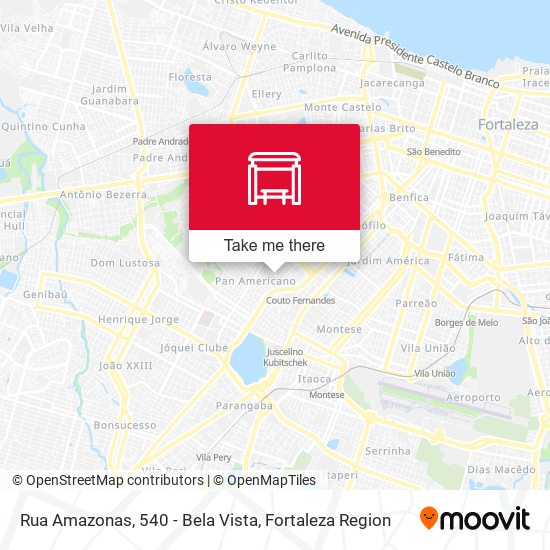 Rua Amazonas, 540 - Bela Vista map