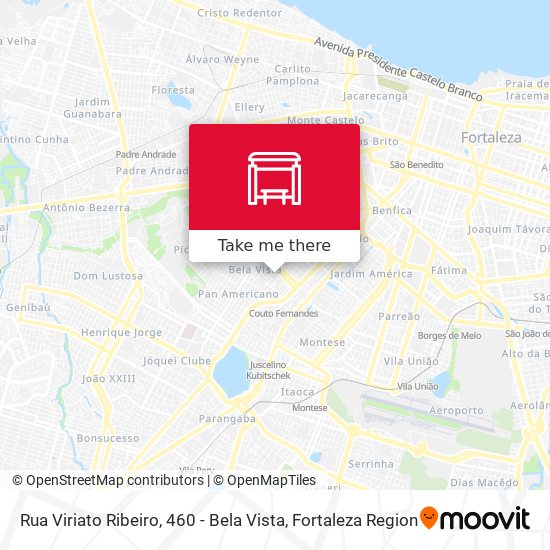 Rua Viriato Ribeiro, 460 - Bela Vista map