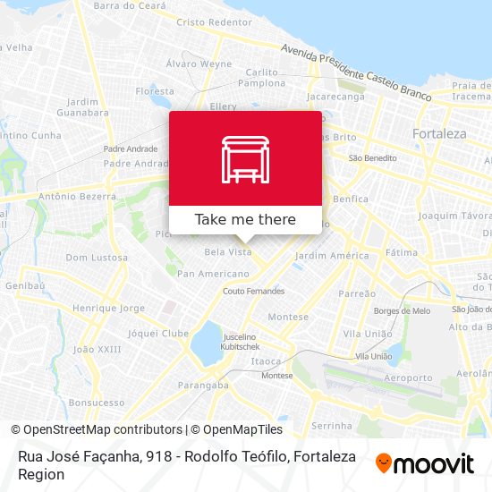 Rua José Façanha, 918 - Rodolfo Teófilo map