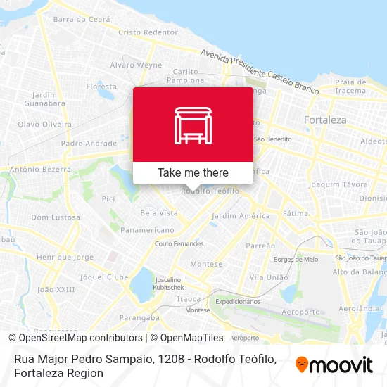 Rua Major Pedro Sampaio, 1208 - Rodolfo Teófilo map