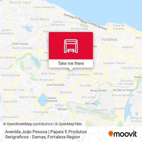 Avenida João Pessoa | Papeis E Produtos Serigraficos - Damas map