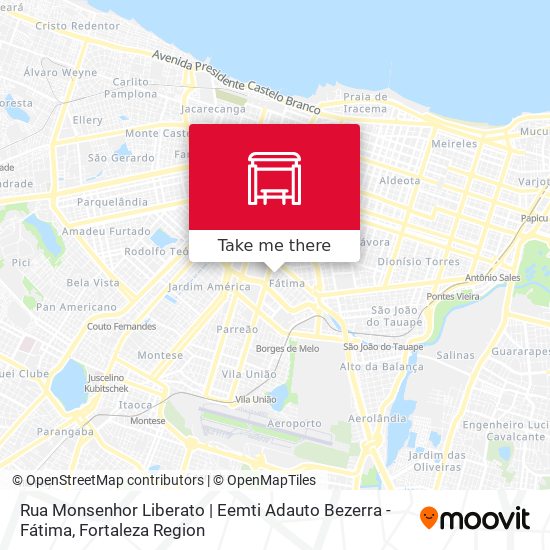 Mapa Rua Monsenhor Liberato | Eemti Adauto Bezerra - Fátima