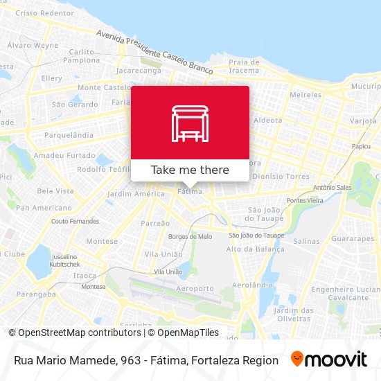 Mapa Rua Mario Mamede, 963 - Fátima