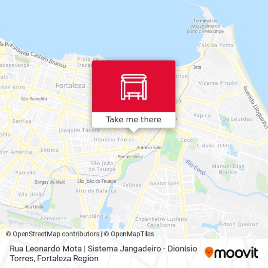 Rua Leonardo Mota | Sistema Jangadeiro - Dionísio Torres map