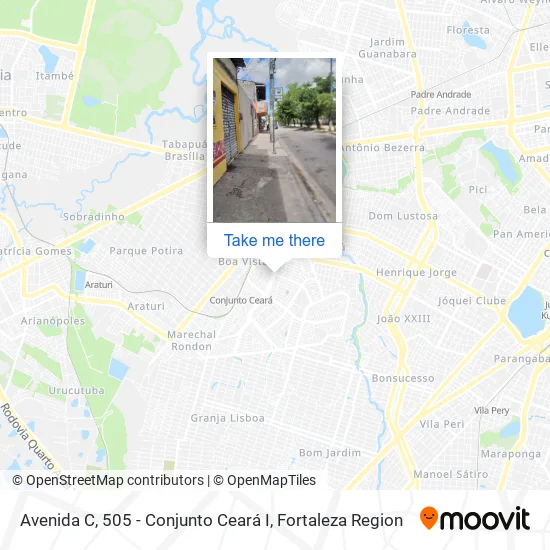 Avenida C, 505 - Conjunto Ceará I map