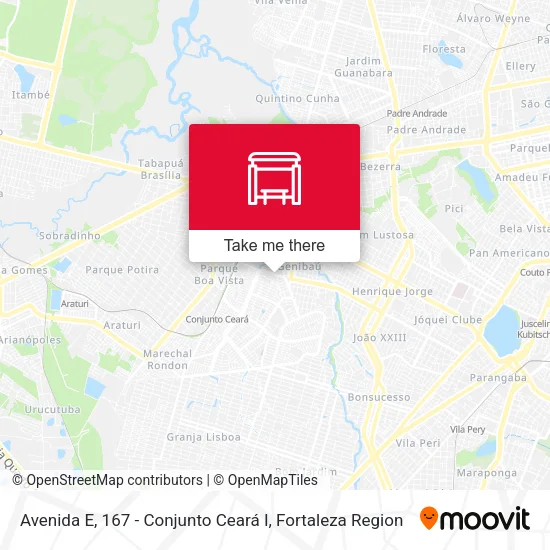 Avenida E, 167 - Conjunto Ceará I map