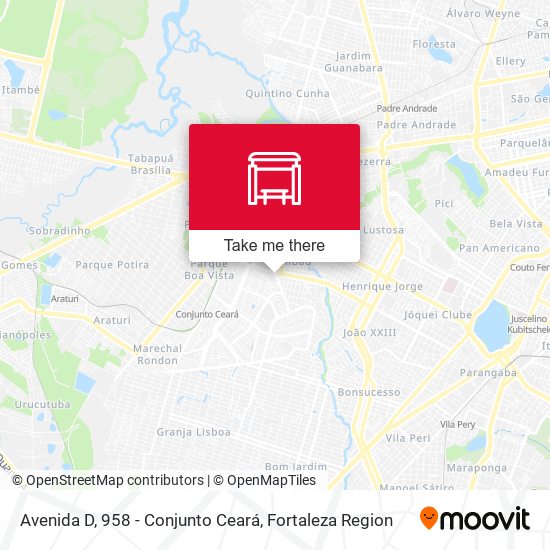 Avenida D, 958 - Conjunto Ceará map
