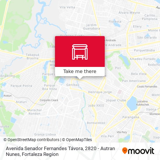 Avenida Senador Fernandes Távora, 2820 - Autran Nunes map