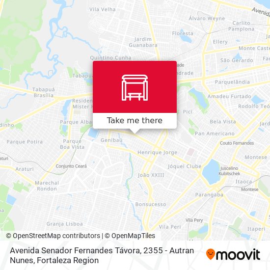 Avenida Senador Fernandes Távora, 2355 - Autran Nunes map