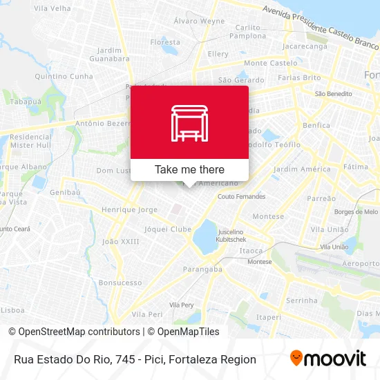 Rua Estado Do Rio, 745 - Pici map