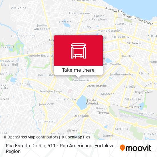 Rua Estado Do Rio, 511 - Pan Americano map