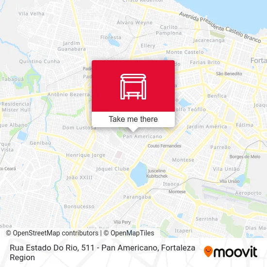 Rua Estado Do Rio, 511 - Pan Americano map