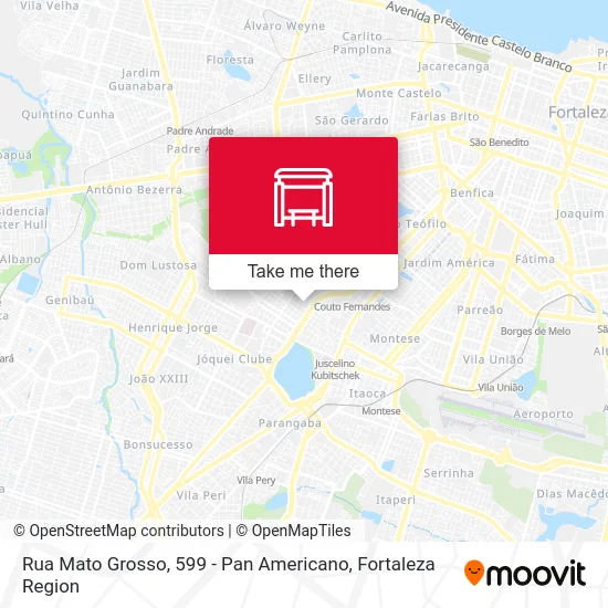 Rua Mato Grosso, 599 - Pan Americano map