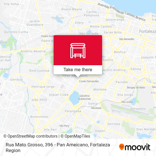 Rua Mato Grosso, 396 - Pan Ameicano map