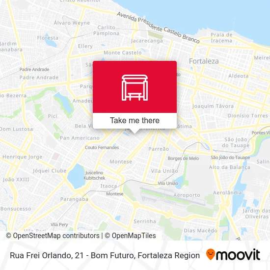 Rua Frei Orlando, 21 - Bom Futuro map