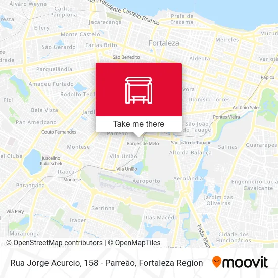 Rua Jorge Acurcio, 158 - Parreão map