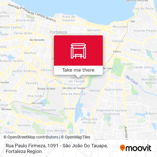 Rua Paulo Firmeza, 1091 - São João Do Tauape map