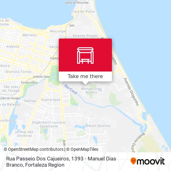 Rua Passeio Dos Cajueiros, 1393 - Manuel Dias Branco map