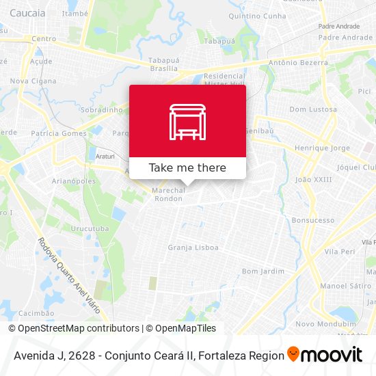 Avenida J, 2628 - Conjunto Ceará II map