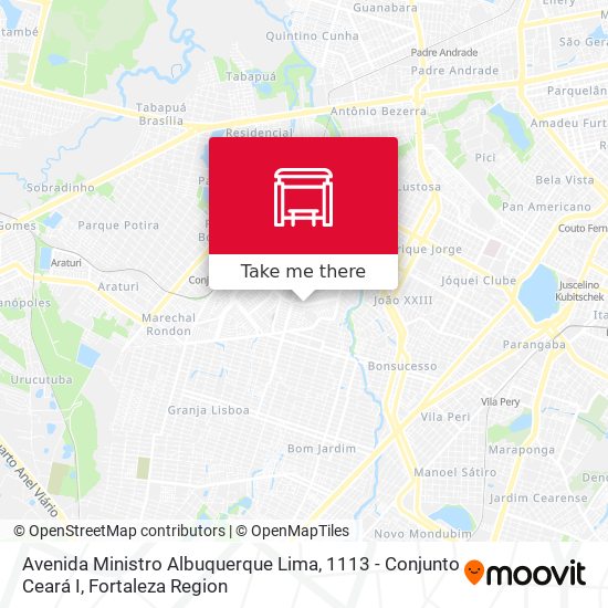 Avenida Ministro Albuquerque Lima, 1113 - Conjunto Ceará I map