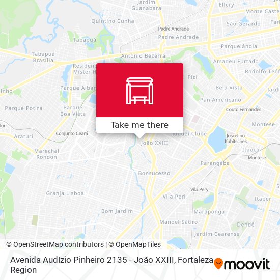 Avenida Audízio Pinheiro 2135 - João XXIII map