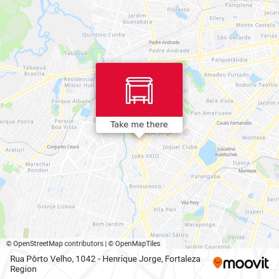 Rua Pôrto Velho, 1042 - Henrique Jorge map