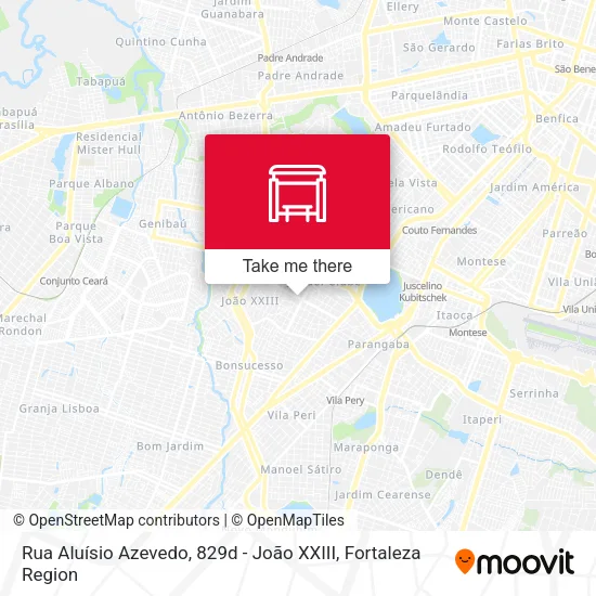Rua Aluísio Azevedo, 829d - João XXIII map
