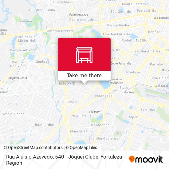 Rua Aluísio Azevedo, 540 - Jóquei Clube map