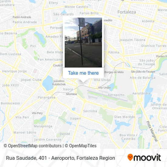 Rua Saudade, 401 - Aeroporto map
