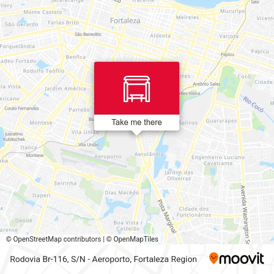 Rodovia Br-116, S / N - Aeroporto map