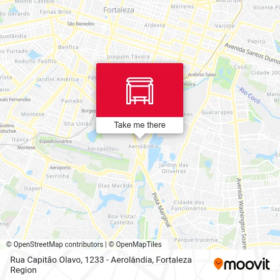 Rua Capitão Olavo, 1233 - Aerolândia map