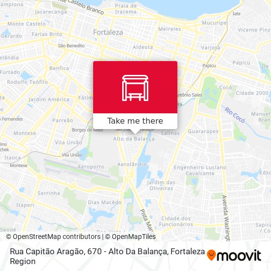 Rua Capitão Aragão, 670 - Alto Da Balança map
