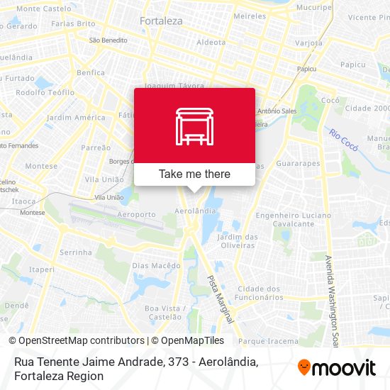 Rua Tenente Jaime Andrade, 373 - Aerolândia map