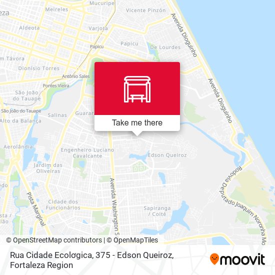 Rua Cidade Ecolơgica, 375 - Edson Queiroz map